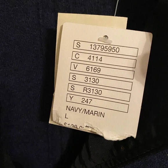 Anthropologie Lambs Wool Dark Blue Blazer Jacket Large NEW - Picture 5 of 9